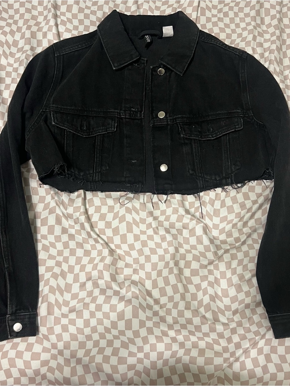 Divided H&M cropped denim jacket